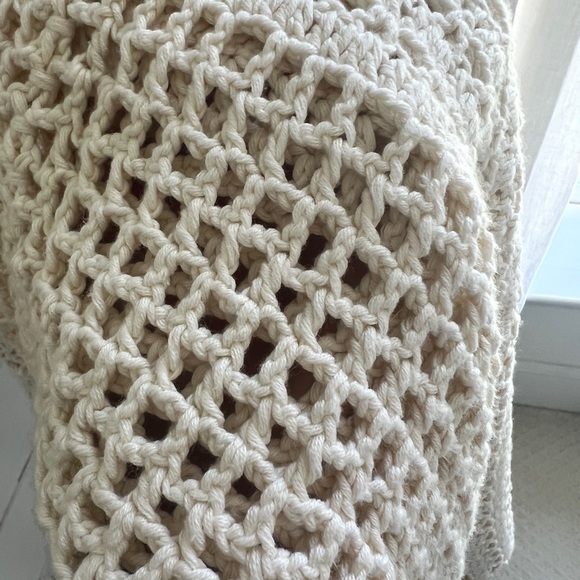 Tabitha by Anthropologie Cream Crochet Sleeveless Dress - Picture 6 of 10